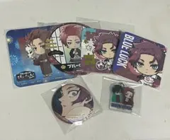 ブルーロック　糸師冴　グッツまとめ　コースター　缶バッジ　キーホルダー