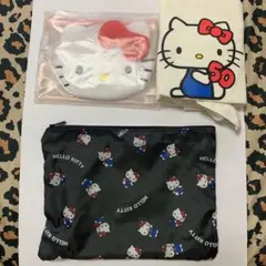 Hello Kitty 50周年記念 バッグ・ポーチ 3点セット