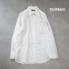 DURBAN / リネン コットン ホワイト シャツ レギュラーカラー 白シャツのサムネイル