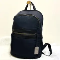 【希少】TUMI リュック レザー ナイロン ネイビーのサムネイル