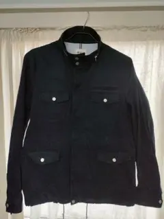 美品☆TAKEOKIKUCHIタケオキクチ　ジッパーブルゾン　XL　ネイビー