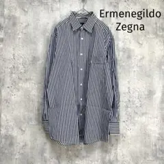 美品【エルメネジルドゼニア】半袖ポロシャツ ダークグレー ワン