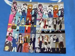 エヴァンゲリオンストア ポストカード 碇シンジ、綾波レイ、アスカ、渚カヲル、マリ