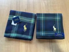 Polo Ralph Lauren チェック柄ハンカチとミニタオルハンカチセット