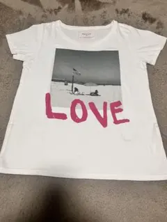 LOVEプリント ホワイトTシャツのサムネイル