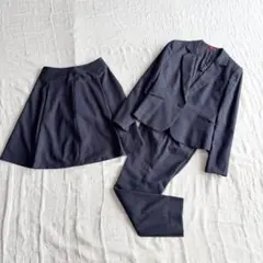 【美品】 レミュー パンツスーツ スカート 3点セット ジャケット ビジネス