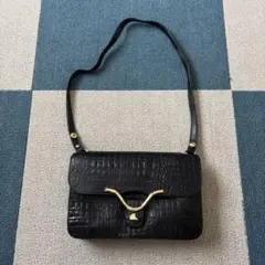 クロコダイル風ショルダーバッグ