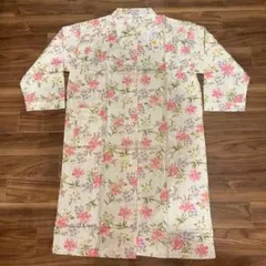 HANAE MORI パジャマ ワンピース 花柄 ホワイト F 新品 西川産業のサムネイル