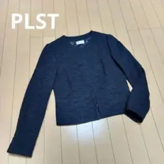 misa様専用★PLSTノーカラージャケット　セレモニージャケットネイビー　M
