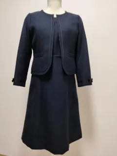✿卒業式・ハレの日に★13号セレモニースーツ ワンピースセット★ ダークブルー