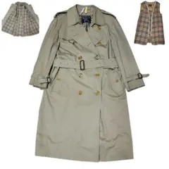 バーバリー BURBERRY トレンチコート 90S 美品 ライナー付 英国製