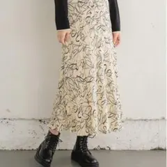 【秋 スカート】RETRO GIRL ロングスカート　プリーツスカート