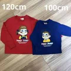 PEKO POKOトレーナー 赤 青 2枚セットのサムネイル