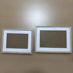 木製フォトフレーム2個セット