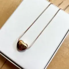 【匿名配送】 ネックレス ステンレス ピンクゴールド ハート