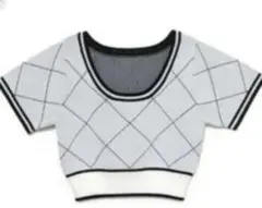 メルトザレディfleeting check tops ホワイトのサムネイル