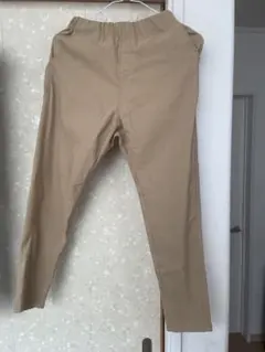 ベージュ・ブラック ロングパンツセット