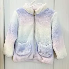 エニィファム ネコポケットボアブルゾン 120 レインボー アウター ジャケット