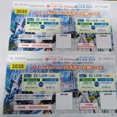 ナガシマスパーランド　パスポート　2枚セットのサムネイル