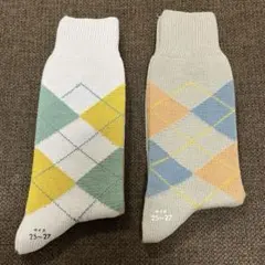 【Christian Dior】アーガイル柄ソックス 25-27cm