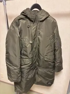 GU×UNDERCOVER ヒートパデッドコンバーチブルコート ミリタリー　L