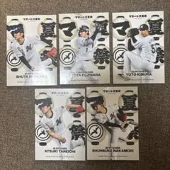プロ野球選手トレーディングカード5枚セット