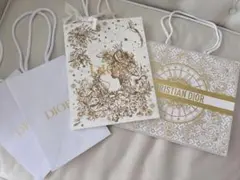 Dior ショップ袋 4枚セット ディオールのショッパー　限定