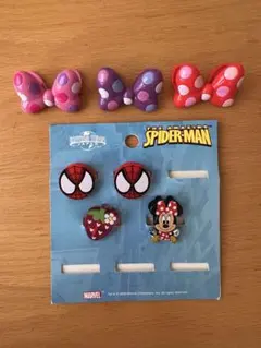 スパイダーマン・ミニーマウス クリップセット