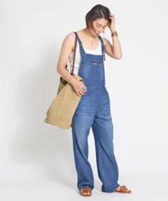 ドゥーズィエムクラス DENIM オーバーオール サロペット サイズ36 ブルー