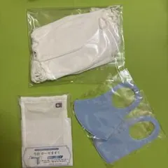 【新生活応援】不織布3Dマスク18枚★冷感クールマスク2枚★今治ガーゼマスク