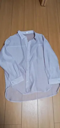 サ*ロ様 薄い紫 シアー 長袖シャツ