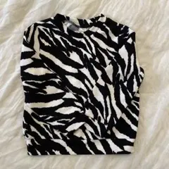 ゼブラ柄 上下セット 2-3Y