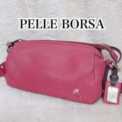 PELLE BORSA ペレボルサ レザー ボストン ショルダーバッグ ピンクのサムネイル