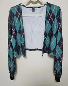 SHEIN ダイヤモンドパターン カーディガン