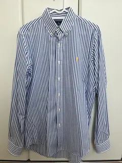 Ralph Lauren 青白ストライプ 長袖シャツ