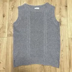 prit　ニットベスト　グレー