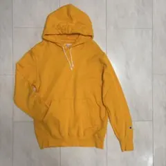 Champion イエロー フード付きパーカー