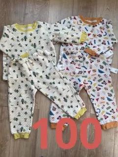 ユニクロ　キルトパジャマ　100サイズ　　2着セット　ディズニー