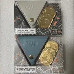 カルディ　 KALDI 三角コインケース　チョコレート入り　２個のサムネイル