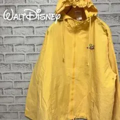 Disneyディズニーワールドフードジャケットミッキー刺繍ロゴイエロー