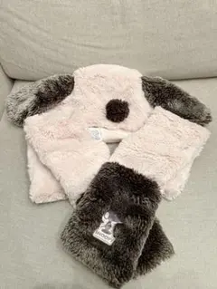 スヌーピー マフラーハット USJ ユニバ 被り物 ピーナツ 3way