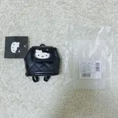 サンリオ ハローキティ ミニチュアキルト リュック形ミニポーチ ブラック
