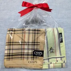 CHAPS チェック柄 Munsingwear ストライプ柄 ハンカチ2枚セット