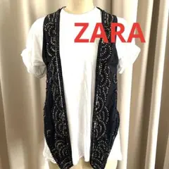 ZARA ビーズ刺繍つきベスト！