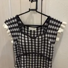 snidel フリルニットワンピース