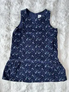 baby GAP ネイビー花柄ワンピース 105センチ