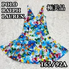 ✨極美品✨ポロラルフローレン ノースリーブワンピース フレア 花柄 6 カラフル