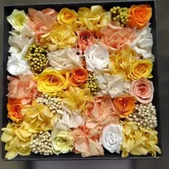 プリザーブドフラワー ボックスアレンジメント(14cm角)