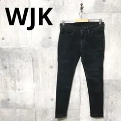 WJK ダブルジェーケー メンズ ブラックスキニーデニム スキニージーンズ S