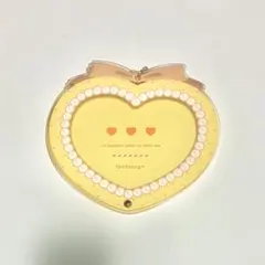 フクヤ パールハートアクリルフレーム イエロー
